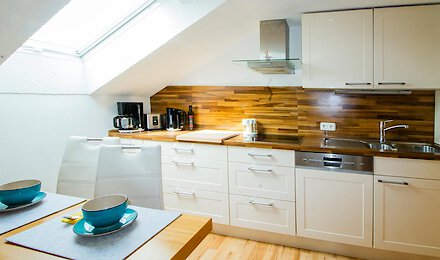 Ferienwohnung in Bayern mit moderner Küche